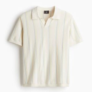 H&M Regular Fit Fine-knit polo shirt XL